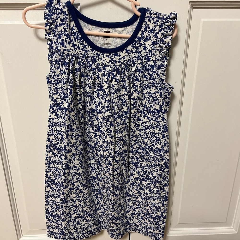 Tea single pocket flower dress size 5